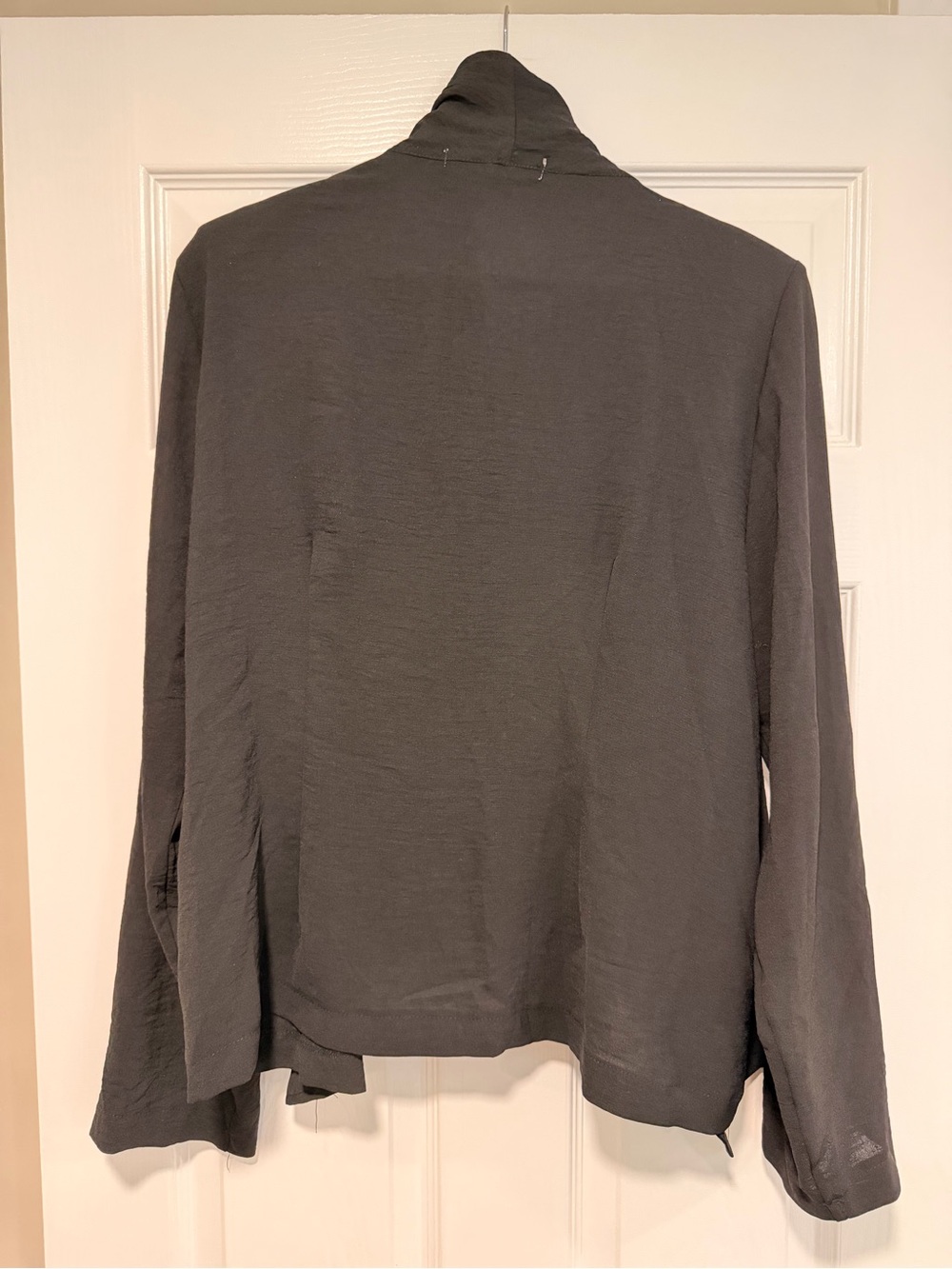 Have Black Draped Open-Front Cardigan - Picture 2 of 3